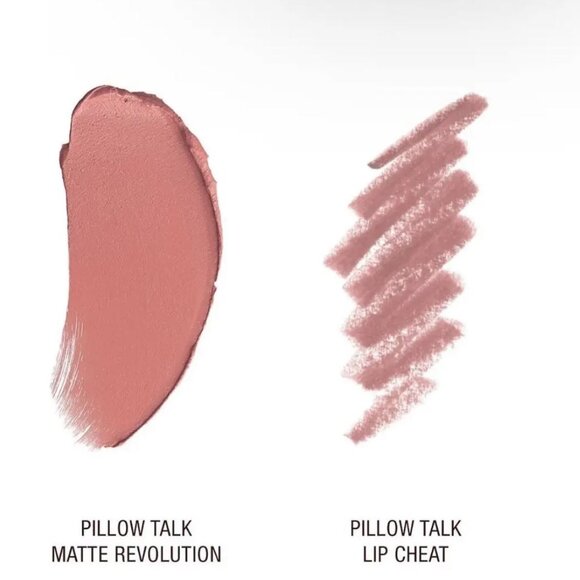 Full Size Lipstick & lip Liner in Pillow Talk Set NIB - Picture 5 of 6